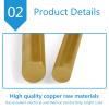 Brass Rods, Solid Round Bars, H59 Material for Machining Fittings, 50 cm (Approx. 19.6 in) Long, Diameter: 8 mm (Diameter: 10 mm) view 3