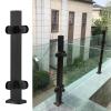Glass Railing System with Clamp Posts for Stairs and Pool Fencing, Indoor/Outdoor view 1