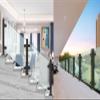 Glass Railing System with Clamp Posts for Stairs and Pool Fencing, Indoor/Outdoor view 2