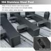 Glass Railing System with Clamp Posts for Stairs and Pool Fencing, Indoor/Outdoor view 4