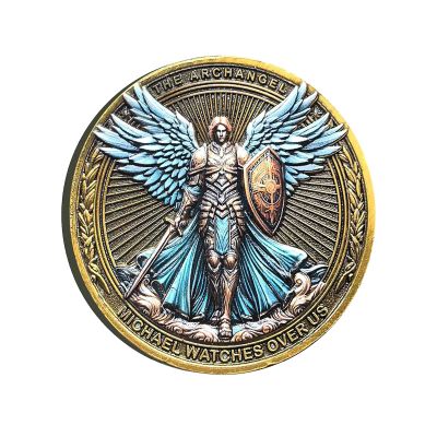 Archangel Michael Challenge Coin – Inspirational Christian Gift for Protection