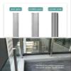Stainless Steel Railing Post for Patio, Terrace, Pool and Outdoor Areas, Gray, 125 cm view 4