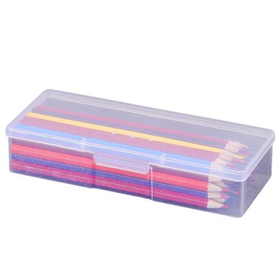 ByteRunning Clear Large Plastic Pencil Case