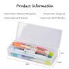 ByteRunning Clear Large Plastic Pencil Case view 2
