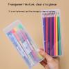 ByteRunning Clear Large Plastic Pencil Case view 3
