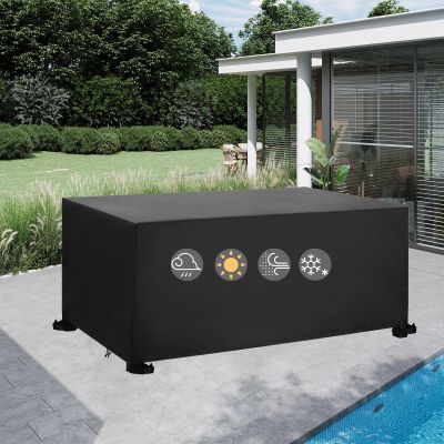 HNYDM 600D Oxford Patio Furniture Cover 290 x 180 x 100 cm