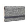 stilbag Finn Phone Pouch for Samsung Galaxy A56, Light Gray/Brown Felt, Made in Germany view 1