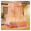 NJIEzhao Round Bed Mosquito Net, Lace Canopy for Double Bed, Color 14, 1.35 m (4.5 ft) view 3