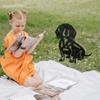 WADORN Decorative Metal Dachshund Garden Stake, Black, Weather-Resistant view 2