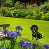 WADORN Decorative Metal Dachshund Garden Stake, Black, Weather-Resistant view 3