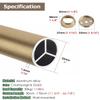 Champagne Bronze Closet Rod with Wall Mount, 4 in/10 cm view 2
