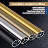 Champagne Bronze Closet Rod with Wall Mount, 4 in/10 cm view 3