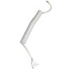 4-Conductor Telescoping Coil Cable, White, 3 mm OD, 50–70 cm view 1