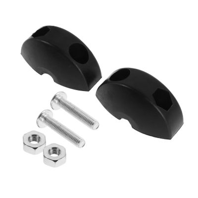 Retractable Rubber Hose Reel, 1/4 Inch, 2-Pack, Black