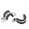 Stainless Steel Rubber-Lined P-Clamp, 108 mm, 1 Piece view 1