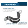 Stainless Steel Rubber-Lined P-Clamp, 108 mm, 1 Piece view 4