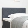 Qnhdfrt Wall-Mounted Velvet Headboard, Dark Gray, 35.4 x 15.7 Inches view 1