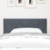 Qnhdfrt Wall-Mounted Velvet Headboard, Dark Gray, 35.4 x 15.7 Inches view 3