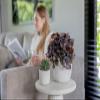 Capi Europe Blocks Ball Planter, 17 x 15 cm, Gold, Indoor - CAPI Indoor BBSGB133 view 3