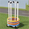 Rolling Hula Hoop Organizer Stand, Mobile Display Cart with PVC Shelf, Easy Assembly for Home Gym or Office Storage view 1