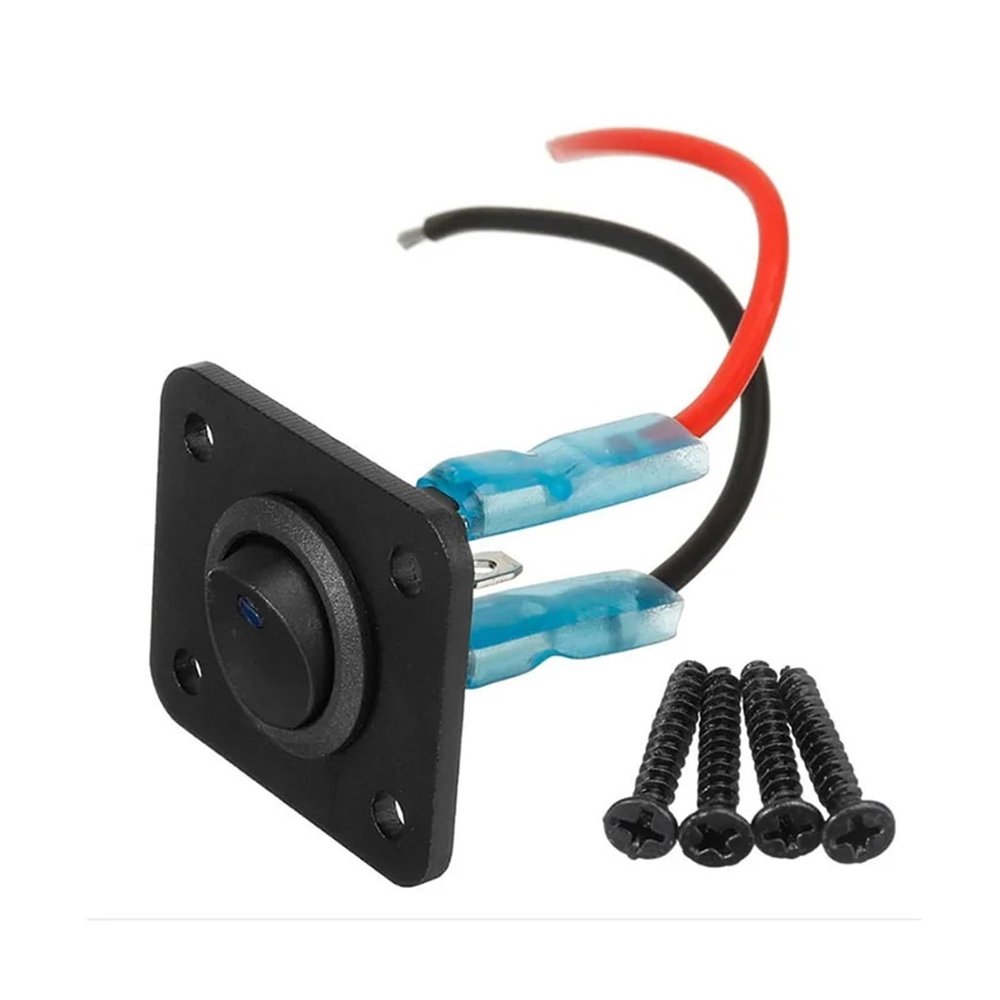 12V 1–4-Gang Universal Rocker Switch Panel with USB, Blue LED, Red Switches