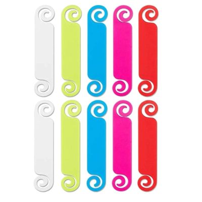 Waterproof Cable Label Stickers for Networks and PC Cables, 10-Piece Set