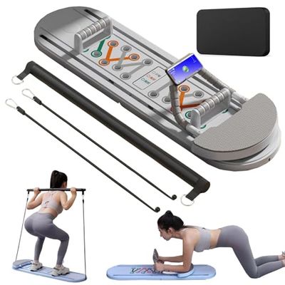 Ab Roller with Push-Up Support Board for Home Fitness