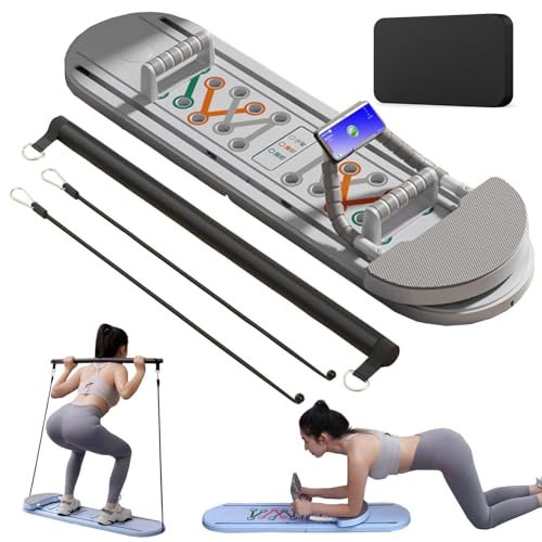 Ab Roller with Push-Up Support Board for Home Fitness