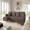 LIKMA Gray-Brown ZAVO U-Shaped Sectional Sofa 286 x 142 cm with Sleeper Function view 1