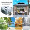 Transparent PVC Tarp Sidewall with 2 Zippers, 6 x 2.8 m view 2
