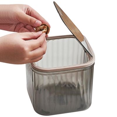 Krmoau Makeup Brush Organizer and Desktop Wastebasket