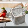Krmoau Makeup Brush Organizer and Desktop Wastebasket view 2
