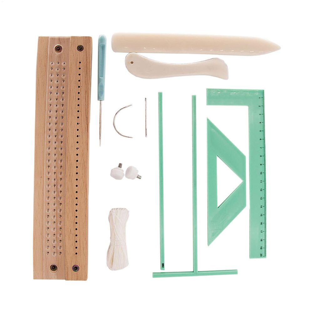 Wooden Bookbinding Hole Punch Set