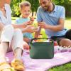 Leakproof Foldable Lunch Bag with Ergonomic Carry Handle, Waterproof view 2