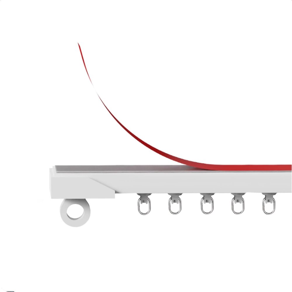 Self-Adhesive Ceiling Curtain Track, No Drilling, 40 × 600 cm, 140 cm (4.6 ft)