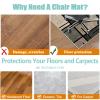 Xiaputcr Office Chair Mat for Hard Floors, 47.2 x 63 in view 4