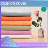 Garden Furniture Seat Cushion Cover, 5 cm Thick Linen Bench Cushion Cover, Violet, 100 x 55 x 5 cm view 3