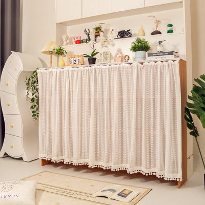 Aeovot Dustproof Short Sliding Cabinet Curtain with Tassel, 40 x 60 cm