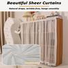 Aeovot Dustproof Short Sliding Cabinet Curtain with Tassel, 40 x 60 cm view 4