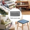 Garden Furniture Seat Cushion Cover, Linen, 200 x 45 x 5 cm, Light Coffee view 2