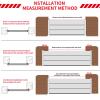 173 cm Door Flood Barrier, 120 cm High, Aluminum Alloy view 3