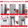 173 cm Door Flood Barrier, 120 cm High, Aluminum Alloy view 4
