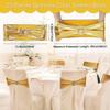 OIFAODAO 20-Piece Spandex Chair Sashes with Buckles, Blue view 2