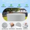 FMJTXD Waterproof Garden Furniture Cover, 280 x 70 cm, 420D Oxford Fabric view 4