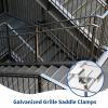 Grating Saddle Clip, Weather-Resistant Fastening Hardware view 2