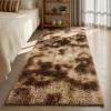 LIHUANE Shaggy High-Pile Rug 110 x 300 cm, Super Soft, Brown view 2