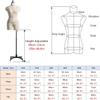 Dress Form with Flexible Arms, Foam Mannequin for Sewing and Tailoring view 2