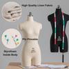 Dress Form with Flexible Arms, Foam Mannequin for Sewing and Tailoring view 3