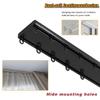 Double-Track Curtain Rail 2.30 m (7.5 ft), Aluminum, Black view 4
