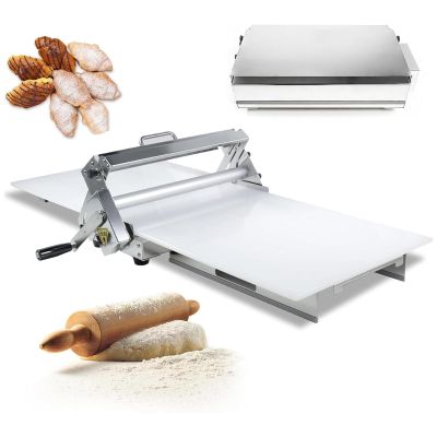 JIANGYUXINLI Manual Stainless Steel Dough Sheeter, Foldable, Adjustable Thickness